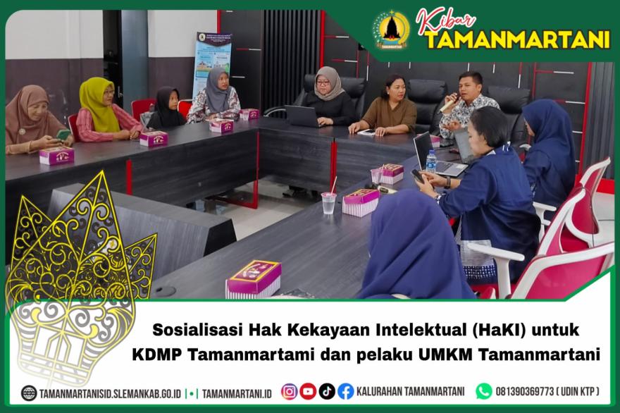Sosialisasi Hak Kekayaan Intelektual (HaKI) untuk KDMP dan UMKM Tamanmartani